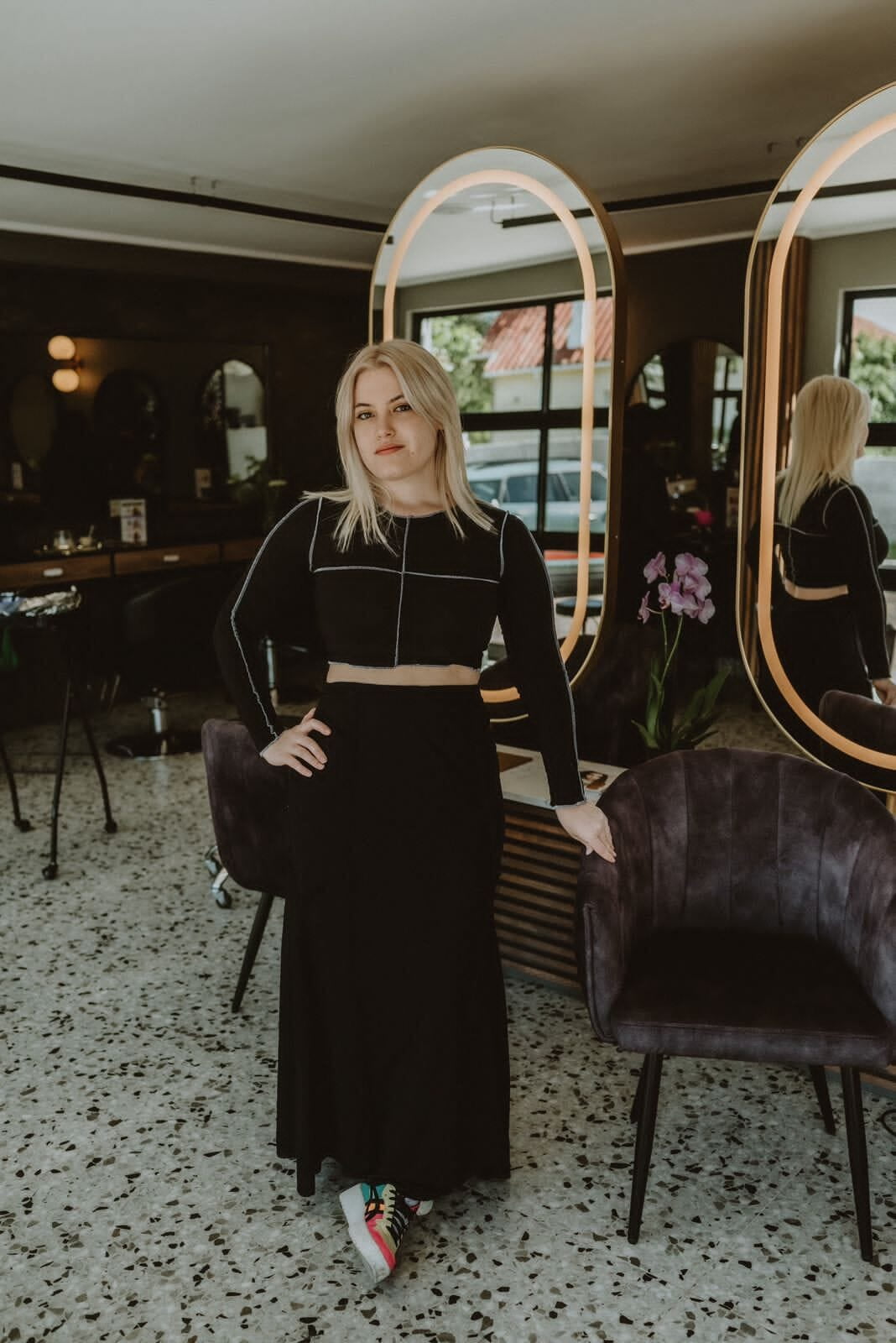 Neve Cuthill a junior hair stylist at 178 On Mane