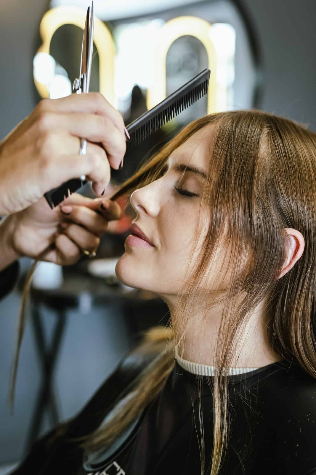 Women getting her hair styled at 178 on Mane Somerset West