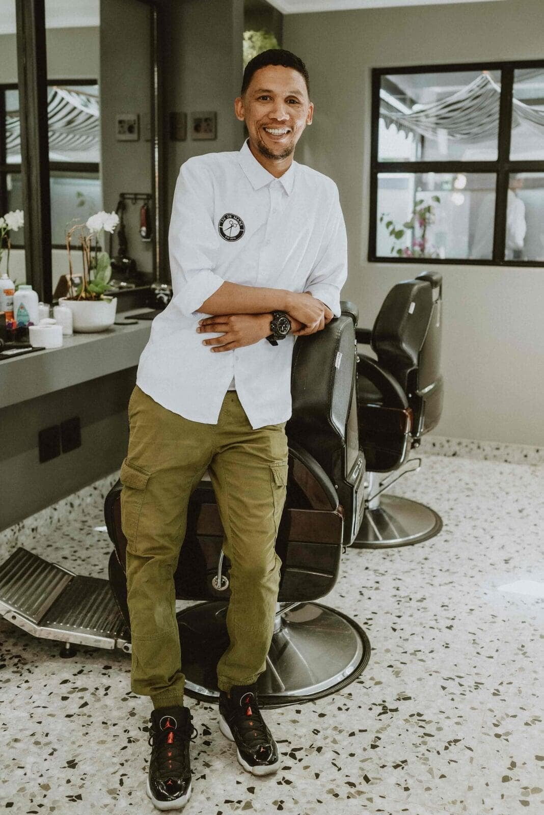 Tertius the barber at 178 On Mane Hair Salon